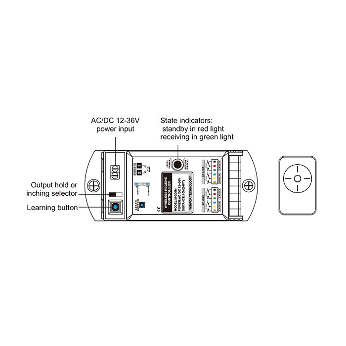 4-channel Access Control Keys Switch