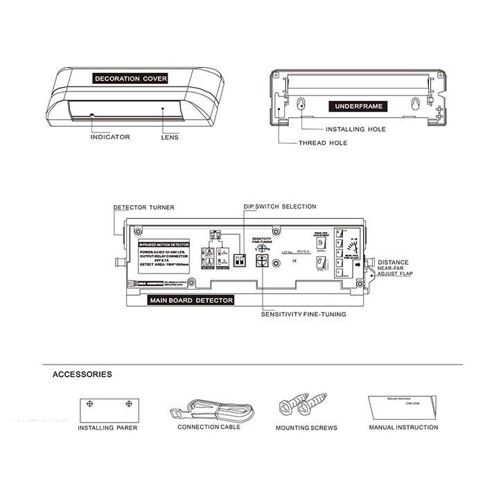 Active Infrared Ir Door Activation Sensor